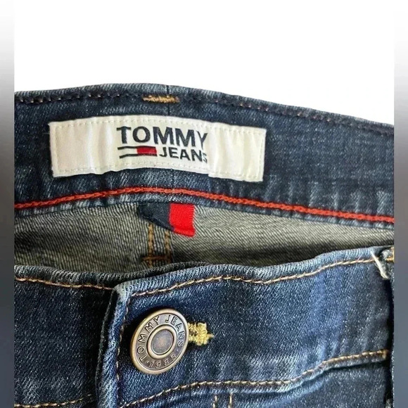 Tommy Hilfiger Logo Printed Jeans Size 36 - Picture 10 of 13